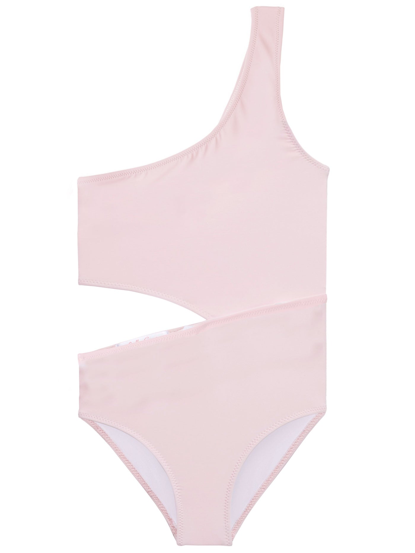 Pink Side Cutout Swimsuit