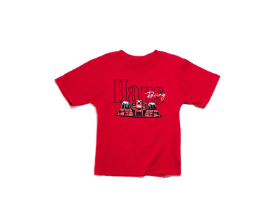 Haus of Jr Red track tee