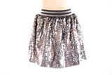 DOE Silver Sequin Skirt