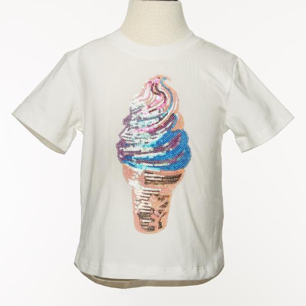 Camiseta con parche de helado DOE