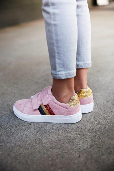 Pink Rainbow Velcro Sneaker