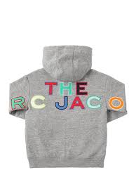 Marc Jacobs Grey multi Color Logo Zip Up