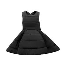 OMAMI Black Unisex Puffer Dress